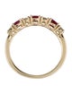 Ring 14K Ruby & Diamond Band