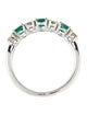 Ring 14K Emerald & Diamond Band