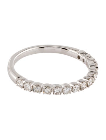 Ring Wedding Band 14K Diamond 6.5