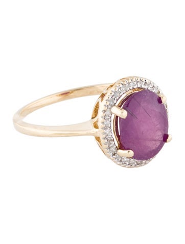 Ring Cocktail 14K 2.33ct Ruby & Diamond 7