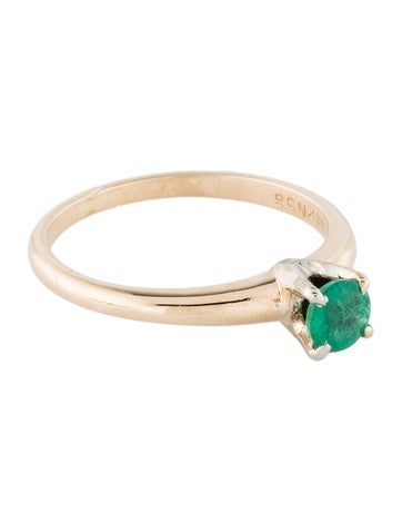 Ring Cocktail 14K Emerald 6.25