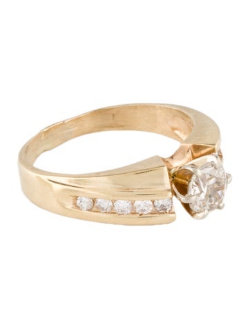 Ring Cocktail 14K Diamond Engagement 6.75