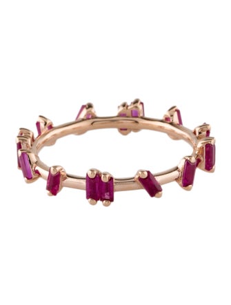 Suzanne Kalan 18K Synthetic Ruby & Ruby Barbwire Ring