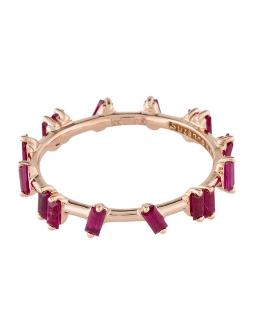 Suzanne Kalan 18K Synthetic Ruby & Ruby Barbwire Band