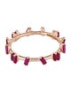 Suzanne Kalan 18K Synthetic Ruby & Ruby Barbwire Band