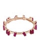 Suzanne Kalan 18K Synthetic Ruby & Ruby Barbwire Band