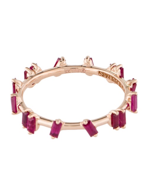 Suzanne Kalan 18K Synthetic Ruby & Ruby Barbwire Band