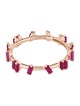 Suzanne Kalan 18K Synthetic Ruby & Ruby Barbwire Band