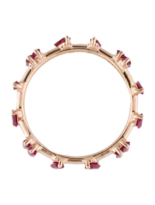 Suzanne Kalan 18K Synthetic Ruby & Ruby Barbwire Band