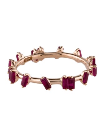 Suzanne Kalan 18K Synthetic Ruby & Ruby Barbwire Ring