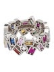 Suzanne Kalan 18K Sapphire, Ruby & Diamond Fireworks Band