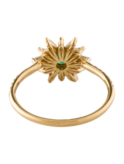 Suzanne Kalan 18K Emerald & Diamond Fireworks Flower Ring