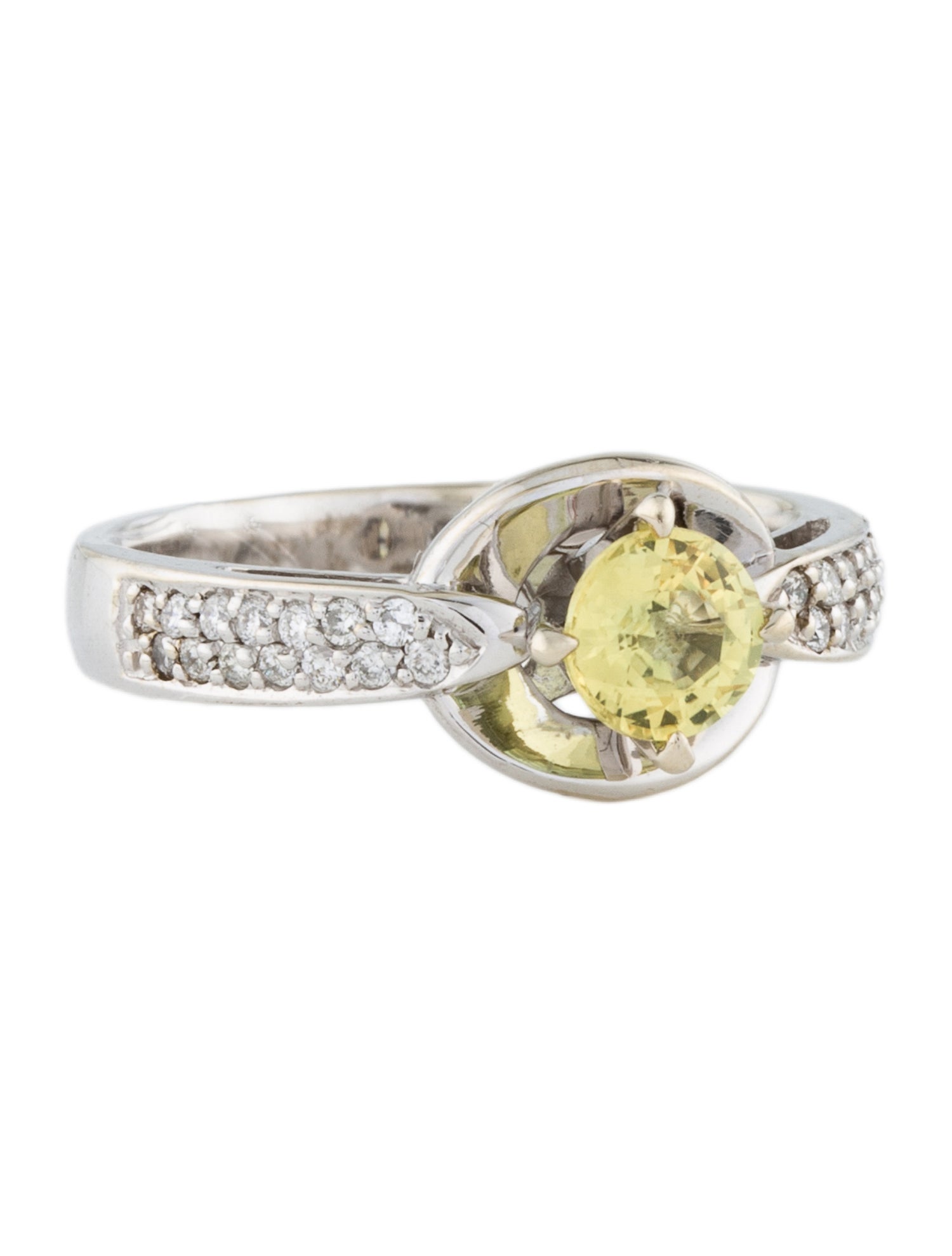 Ring 14K Sapphire & Diamond Cocktail Ring