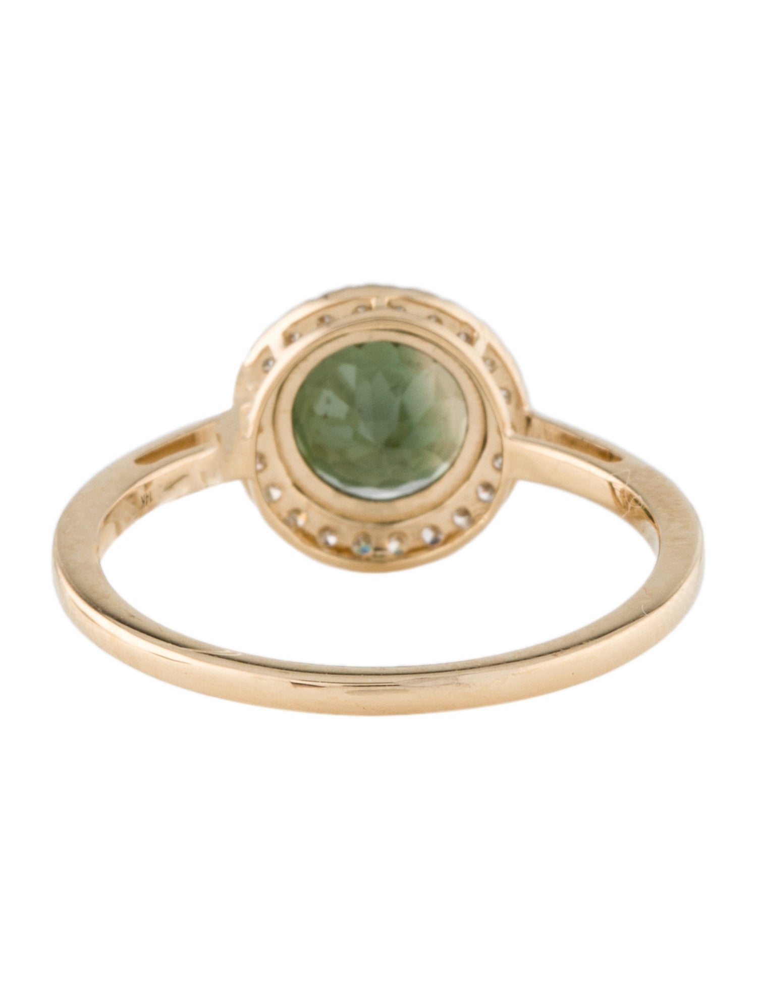 Ring 14K Tourmaline & Diamond Cocktail Ring