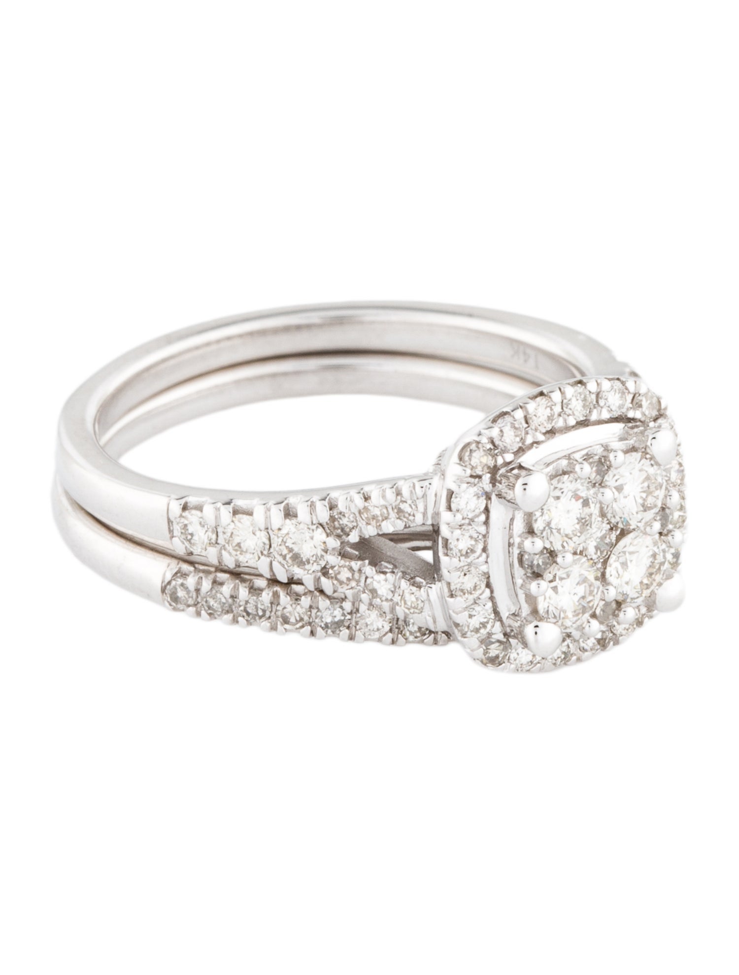 Ring 14K Diamond Wedding Set