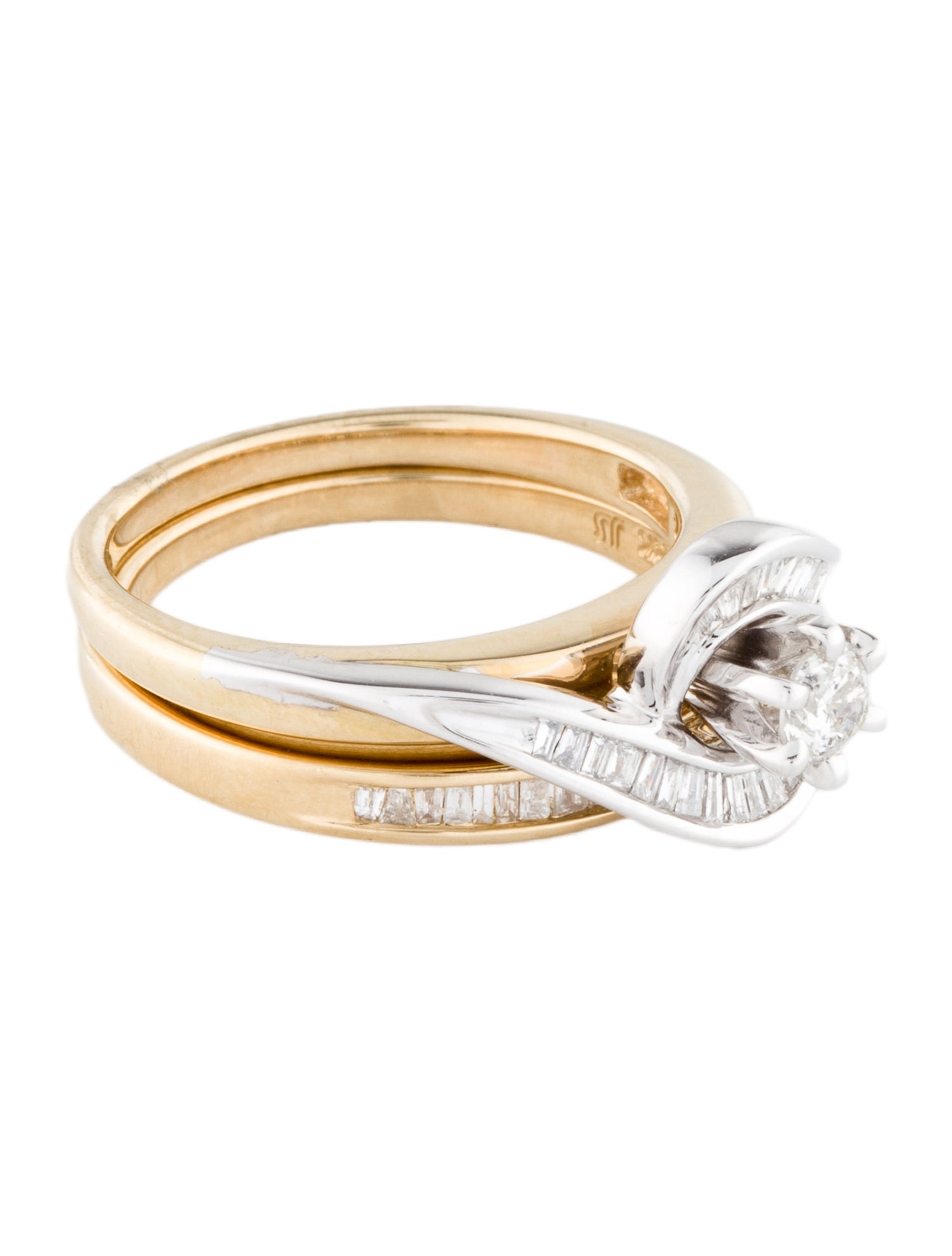 Ring 14K Diamond Wedding Set