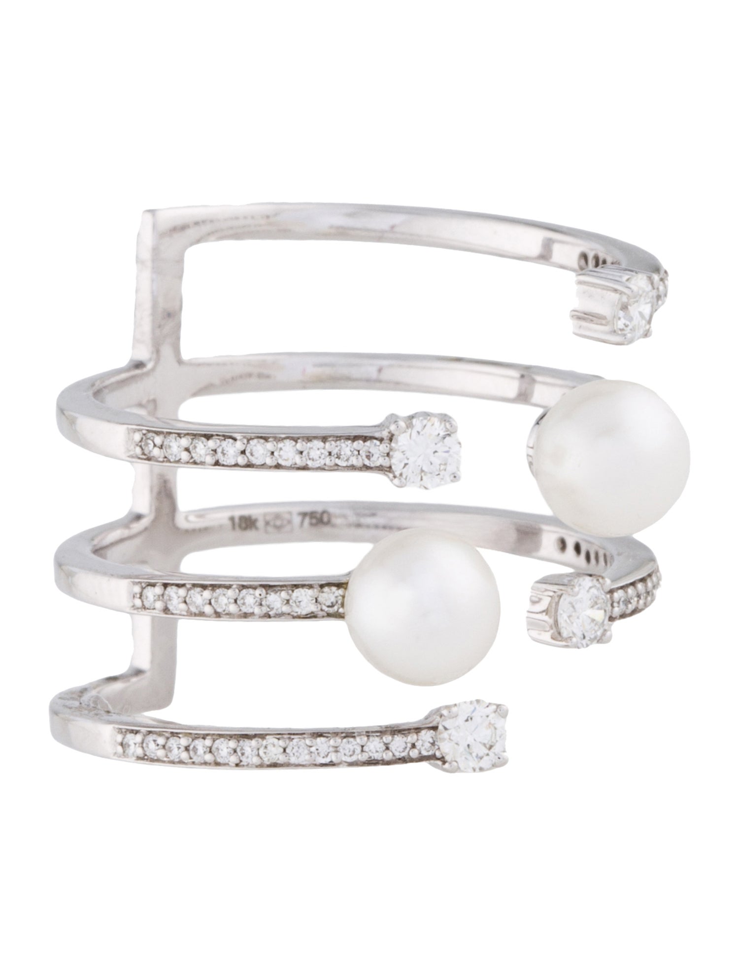 Ring 18K Diamond & Pearl Spectrum