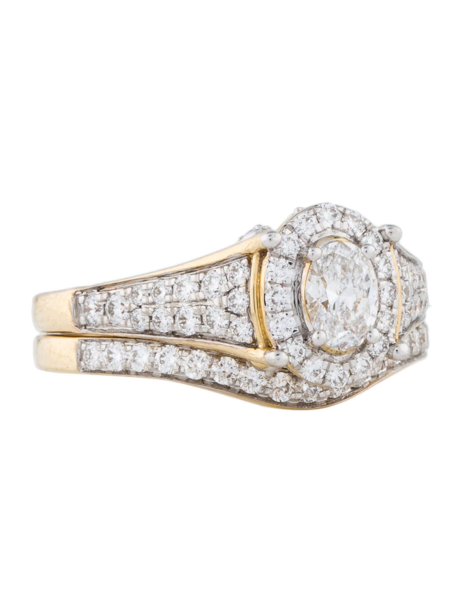 Ring 14K 1.16ctw Lab-Grown Diamond Wedding Set