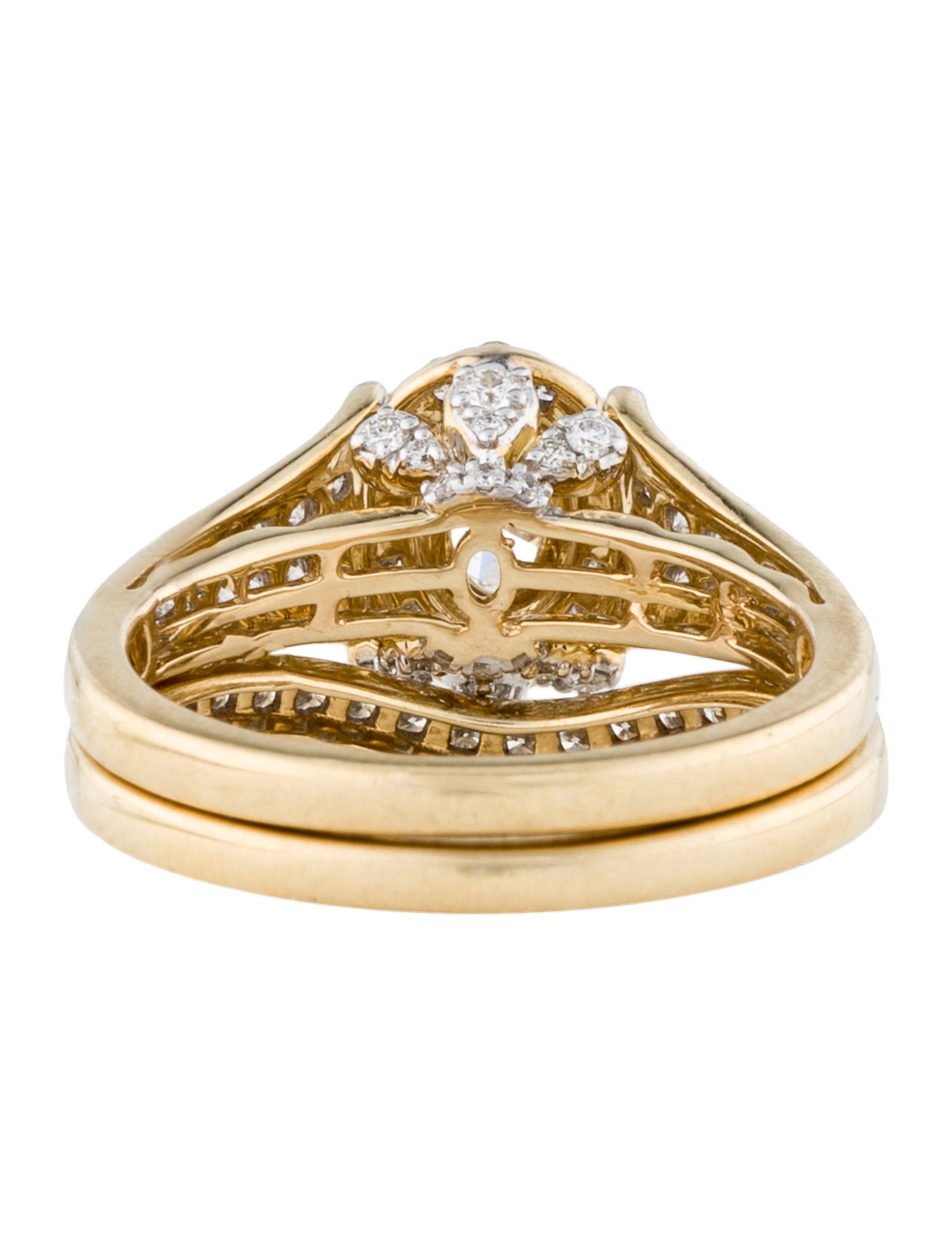 Ring 14K 1.16ctw Lab-Grown Diamond Wedding Set