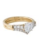 Ring 1.31ctw Lab-Grown Diamond Engagement Ring & Wedding Band