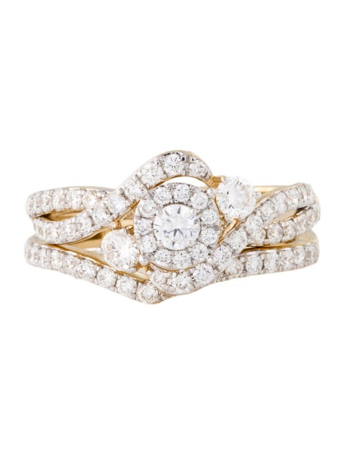 Ring 14K 1.23ctw Lab-Grown Diamond Wedding Ring Set
