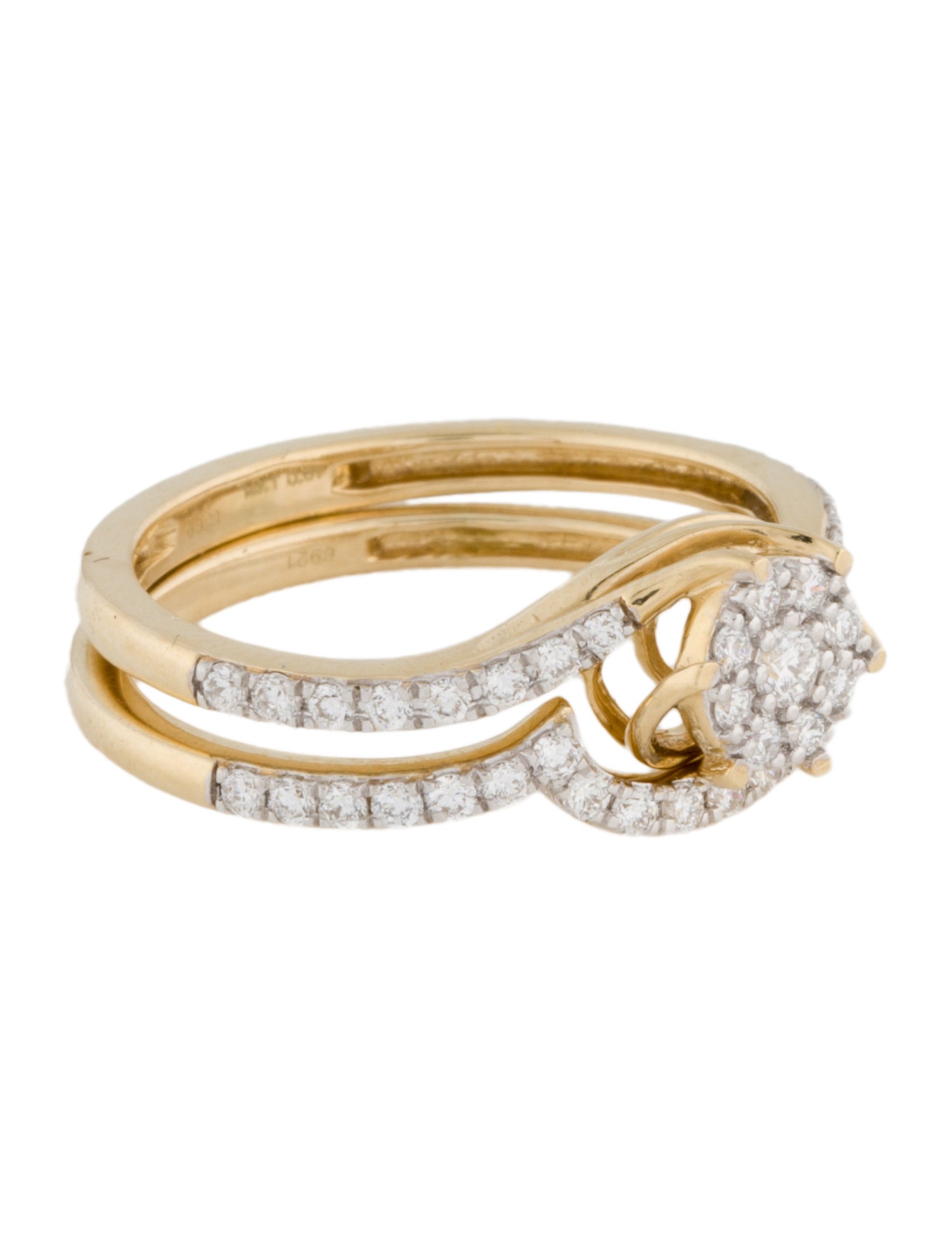 Ring 14K Lab-Grown Diamond Wedding Set