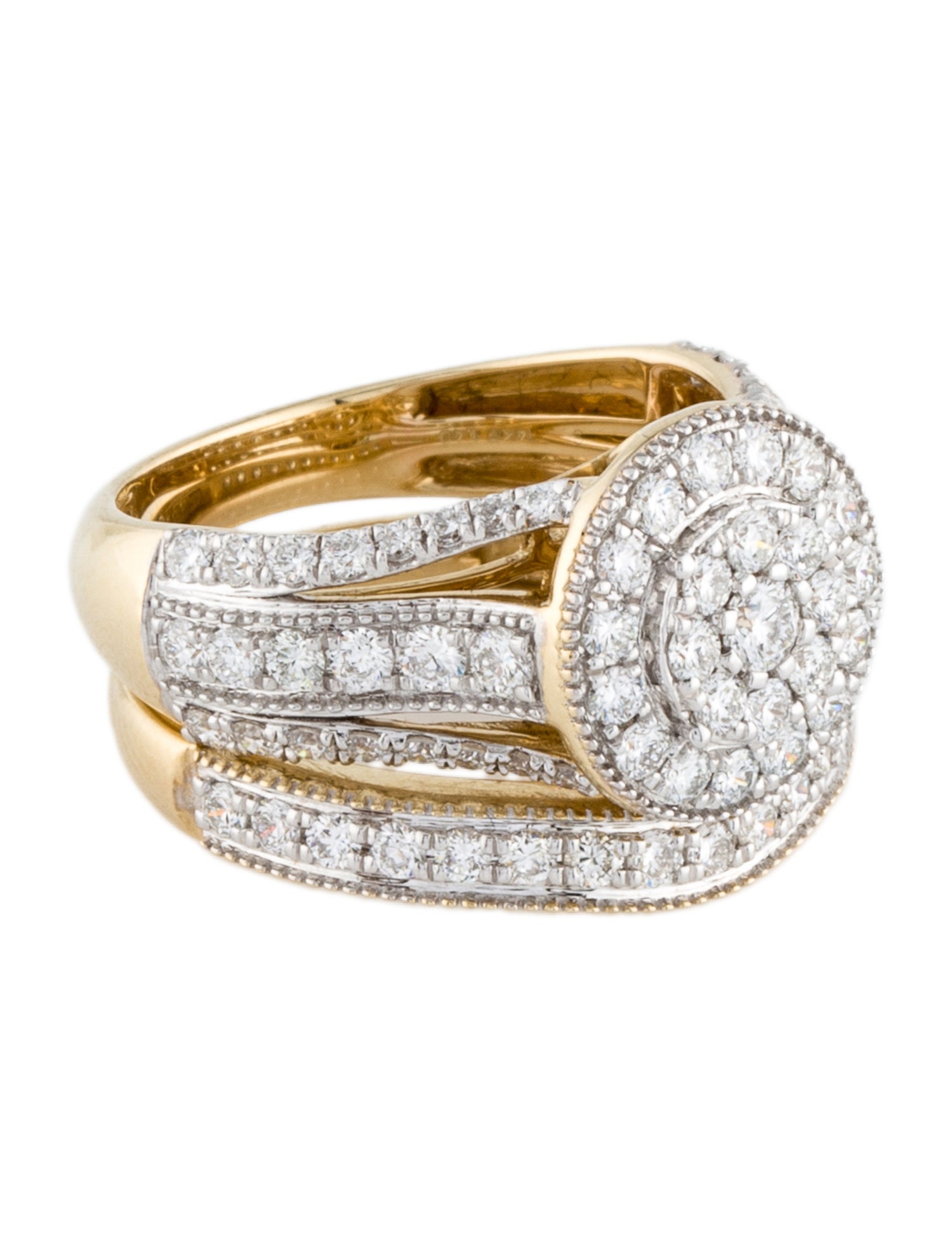 Ring 14K 1.40ctw Lab-Grown Diamond Wedding Set