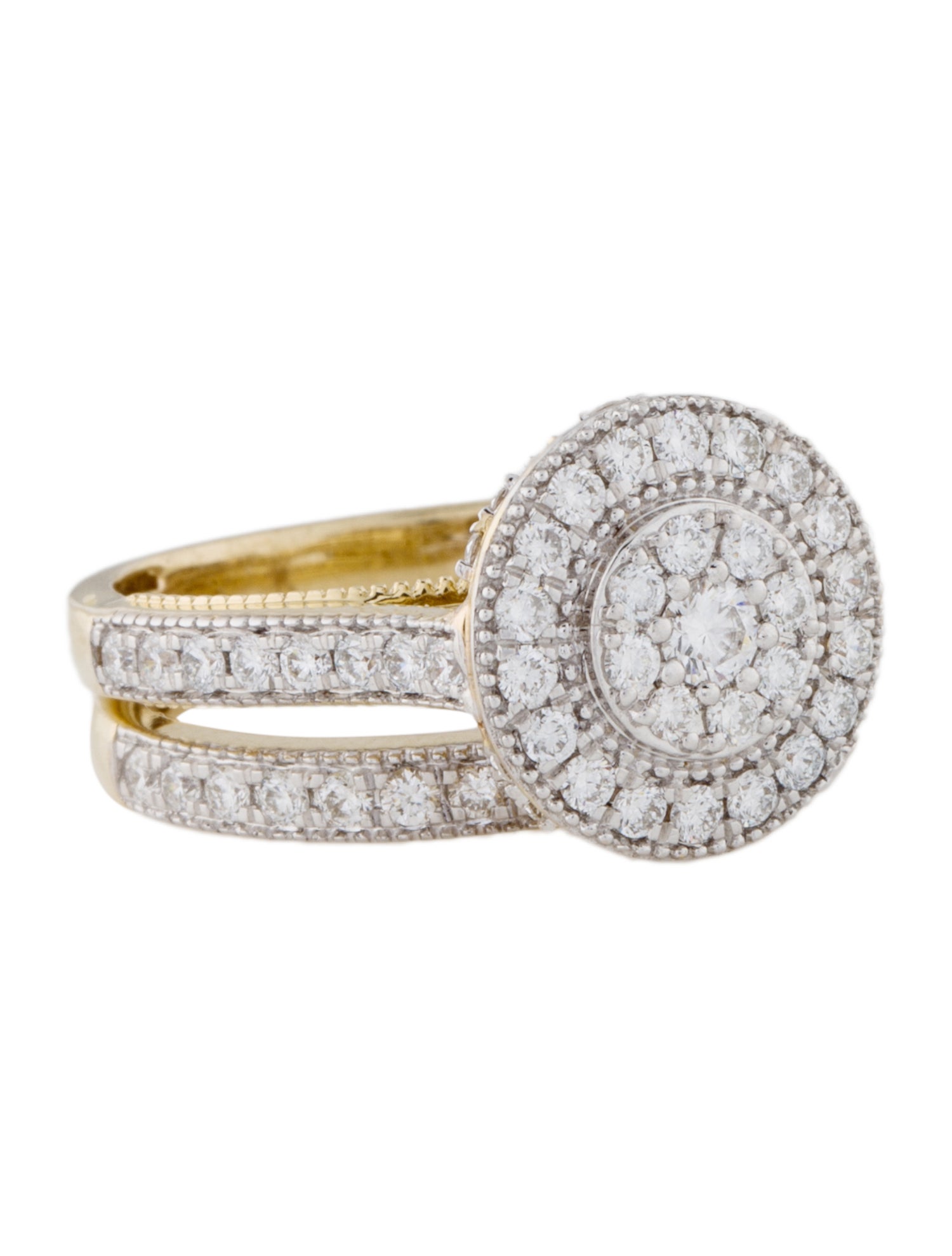 Ring 14K Lab-Grown Diamond Wedding Set