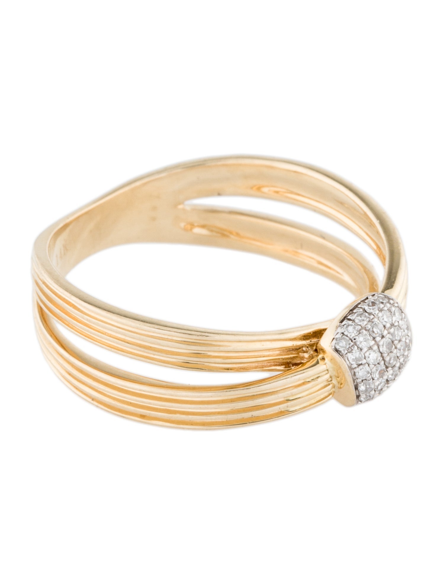 Ring 14K Diamond Cocktail Ring