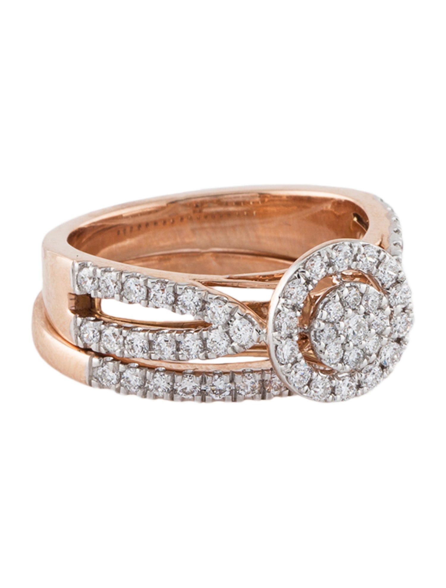Ring 14K Lab-Grown Diamond Wedding Set
