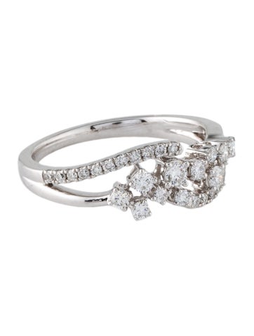 Ring Band 14K Lab-Grown Diamond Cluster Cocktail 7