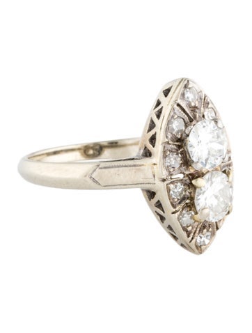 Ring Cocktail 14K Diamond 7