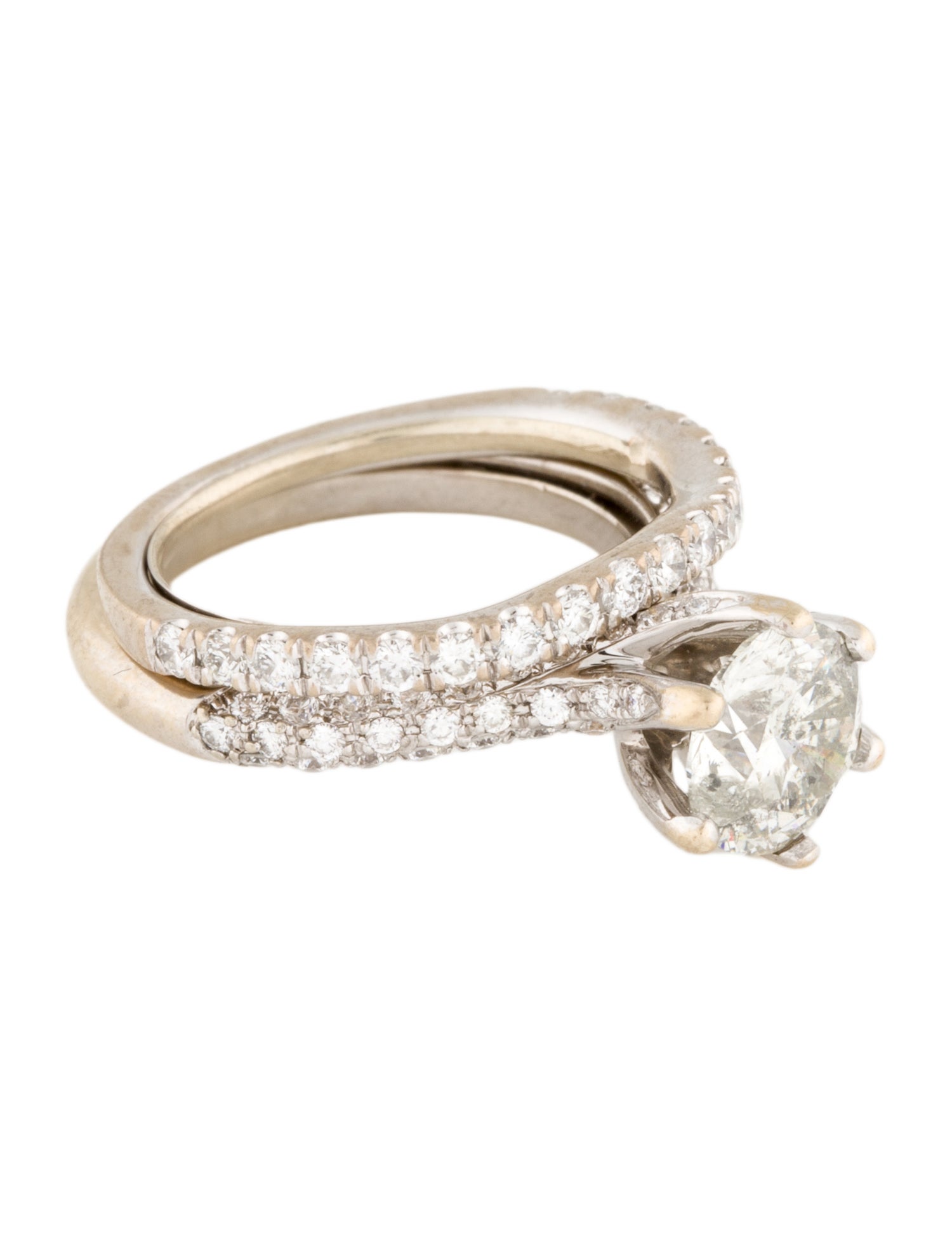 Ring 1.28ct Diamond Engagement Wedding Set