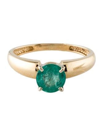 Ring 14K Emerald Cocktail Ring