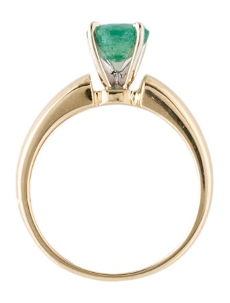 Ring 14K Emerald Cocktail Ring