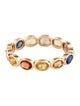 Ring 18K 2.85ctw Sapphire Multi-Color Band Ring