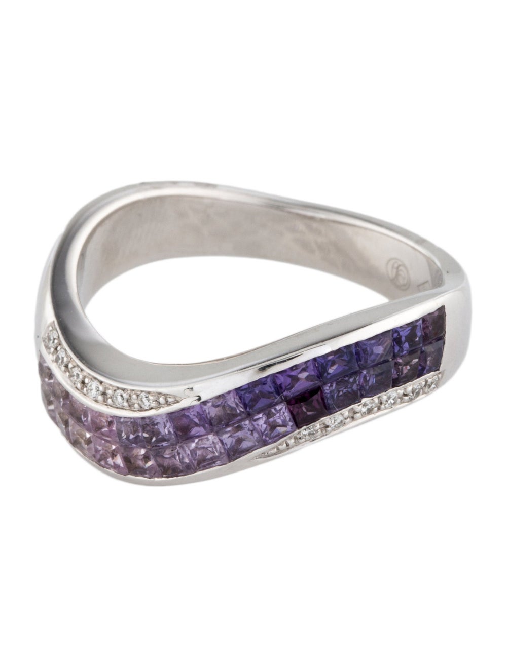 Ring 18K White Gold Featuring Rectangular Modifie… - image 3