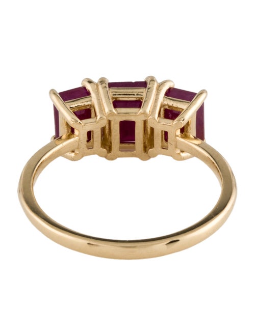 Ring 14K 2.71ctw Ruby Three-Stone Cocktail Ring