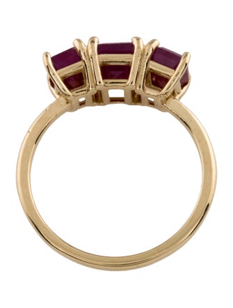 Ring 14K 2.71ctw Ruby Three-Stone Cocktail Ring