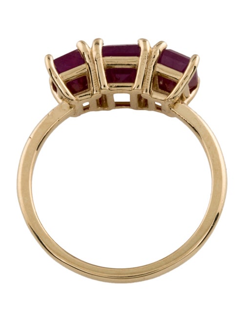 Ring 14K 2.71ctw Ruby Three-Stone Cocktail Ring