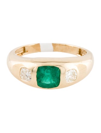 Ring 18K Emerald & Diamond Ring