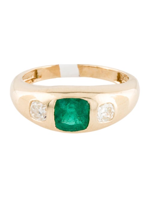 Ring 18K Emerald & Diamond Ring