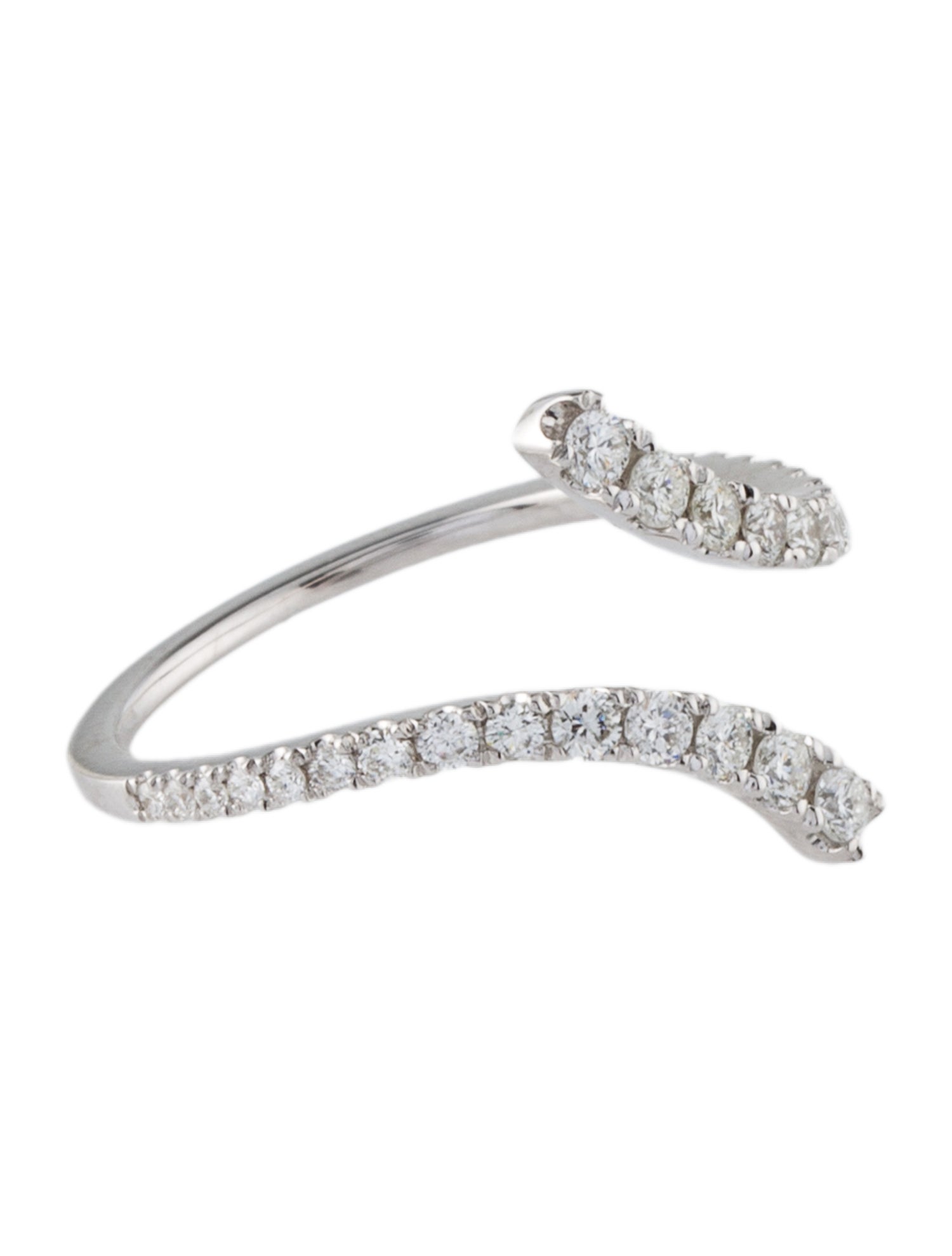 Ring 14K Diamond Bypass Band