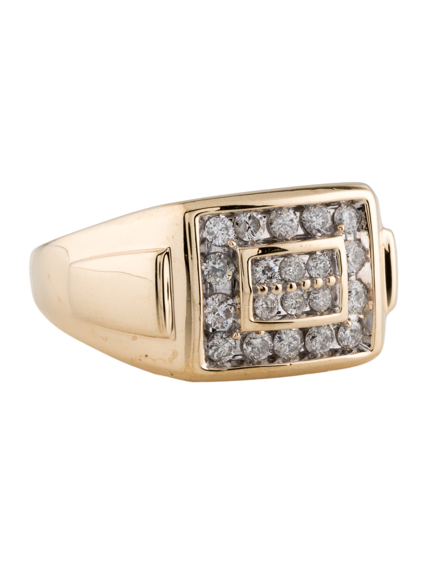 Ring 14K Diamond Signet