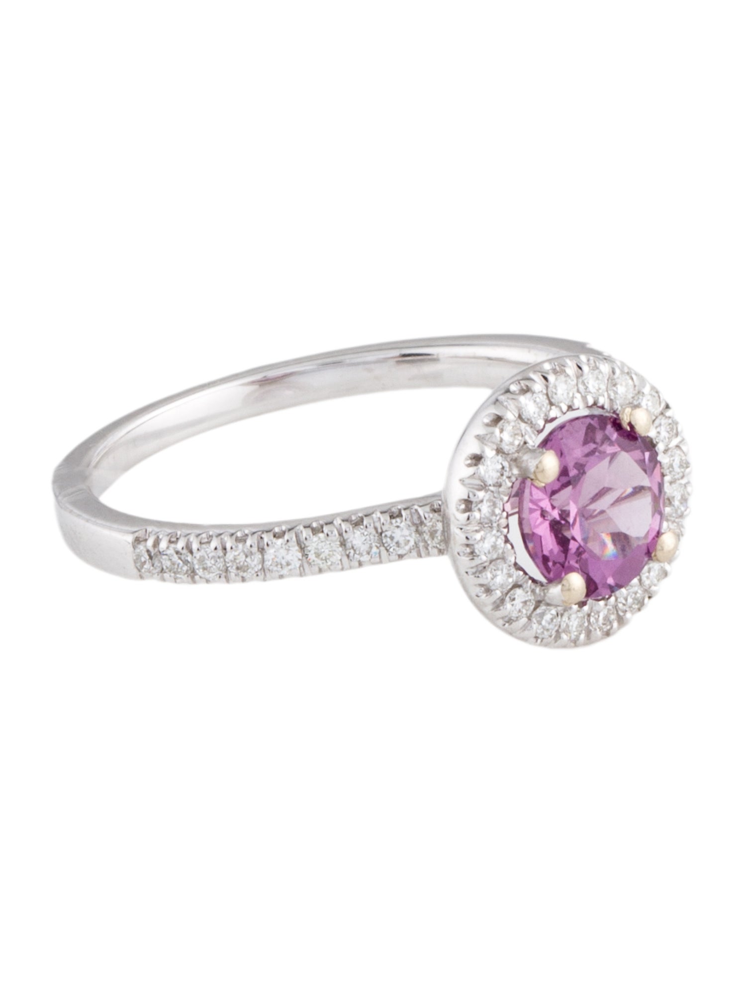 Ring 18K Rhodolite & Diamond Cocktail Ring