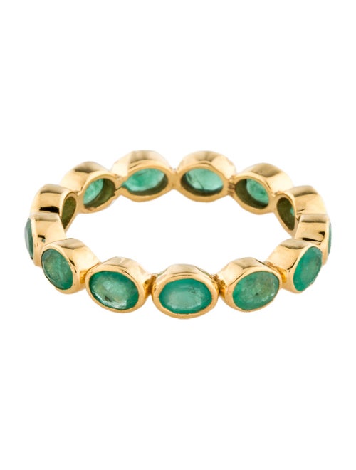 Ring 14K 1.51ctw Emerald Eternity Band