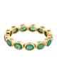 Ring 14K 1.51ctw Emerald Eternity Band