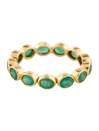 Ring 14K 1.51ctw Emerald Eternity Band