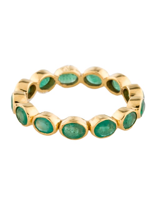 Ring 14K 1.51ctw Emerald Eternity Band