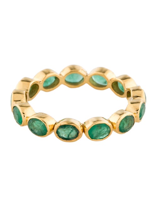 Ring 14K 1.51ctw Emerald Eternity Band
